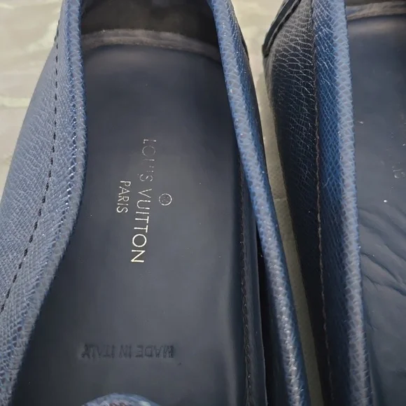 LV Leather shoes Colorblock Pattern Drivers  for men - Picture 3 of 14